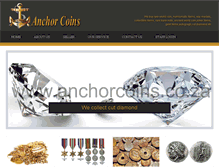Tablet Screenshot of anchorcoins.co.za